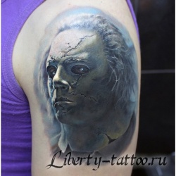 Татуировки Тату Ганнибал Лектор в стиле Реализм, Портретизм, WikitattooПлечо / Каталог тату-салонов и мастеров